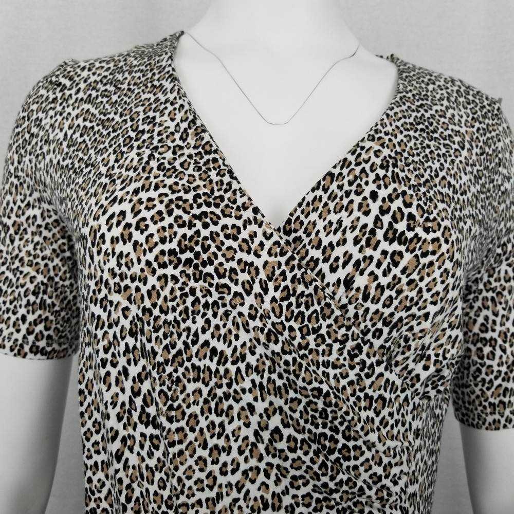 TALBOTS Women's Wrap-Front Jersy Knit Top